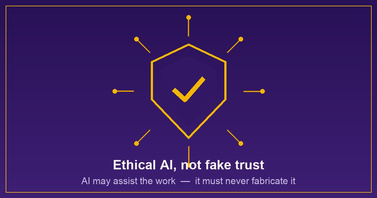 Illustration representing ethical, honest use of AI in healthcare communication under the NMC 2026 guidelines